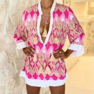 Feather and Find Centauri Kaftan in Heart Energy, S/M, NWT
